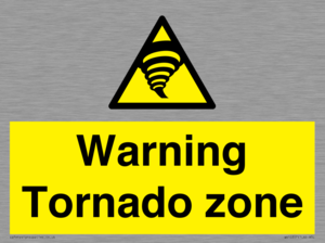 Warning Tornado zone